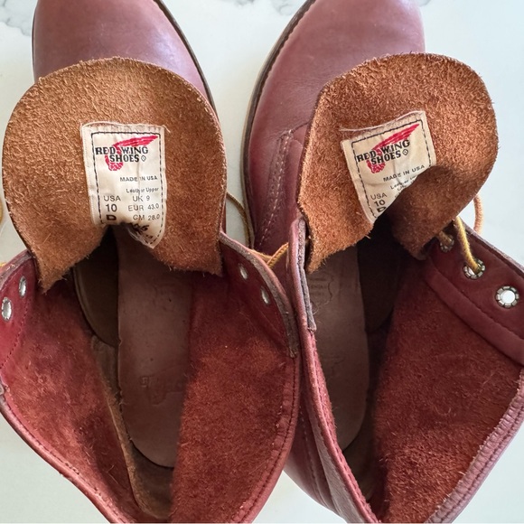 Redwing 9105 (discontinued) Round Toe 6" Work Boots Red Brown M10 - Picture 8 of 10